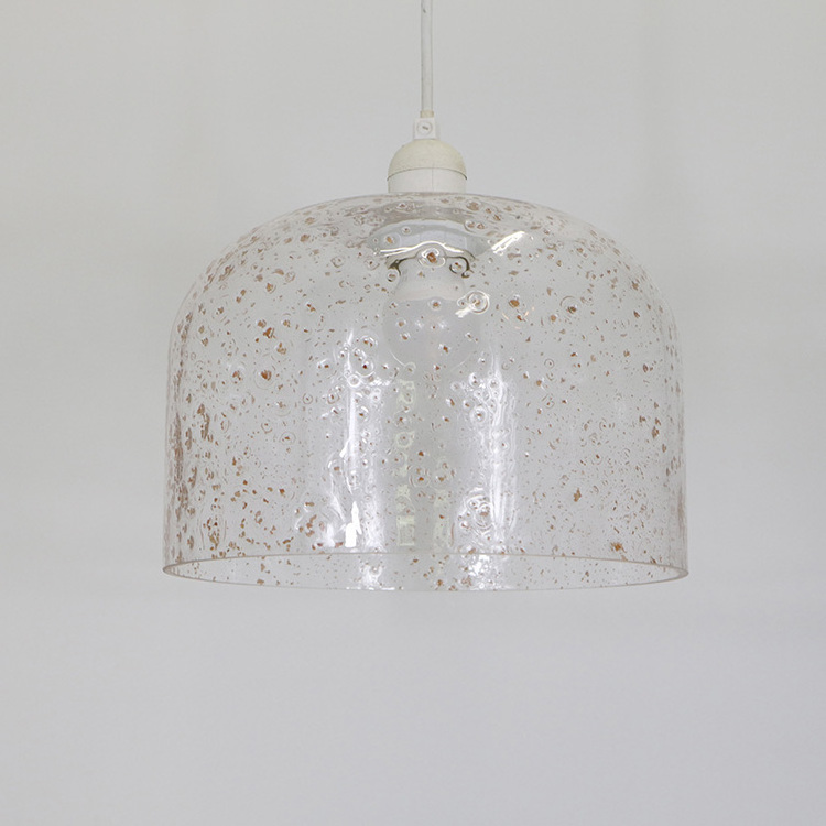 New Design Modern Hanging Pendant Lighting Seeded Glass Ceiling Lamp Shade For Home Hotel