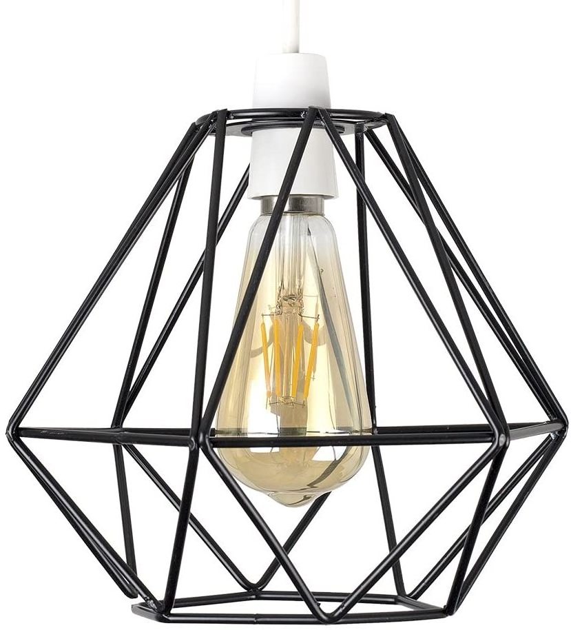 DIY Vintage wire metal basket cage Ceiling Light/lamp Shade frame