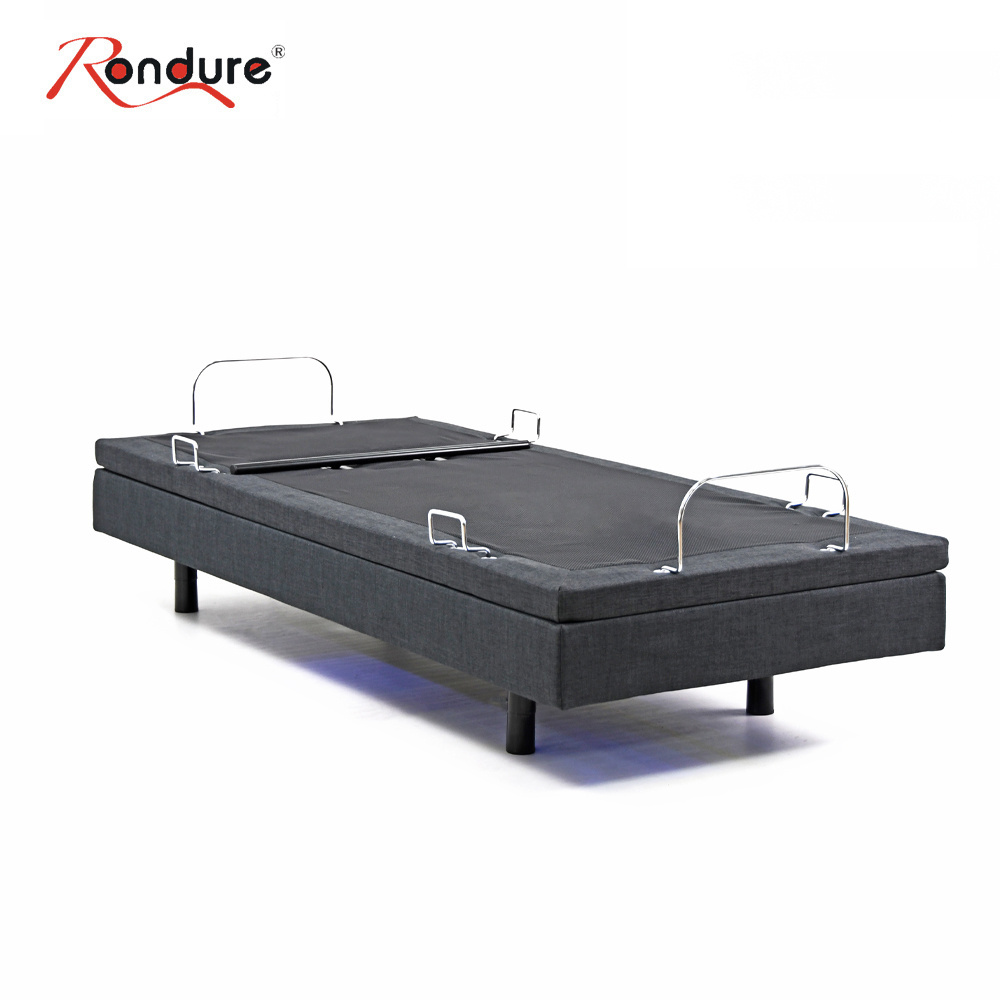 Rondure AB3F electric Adjustable Bed With Led Lights Okin Adjustable Bed Base electric Adjustable Bed Frame