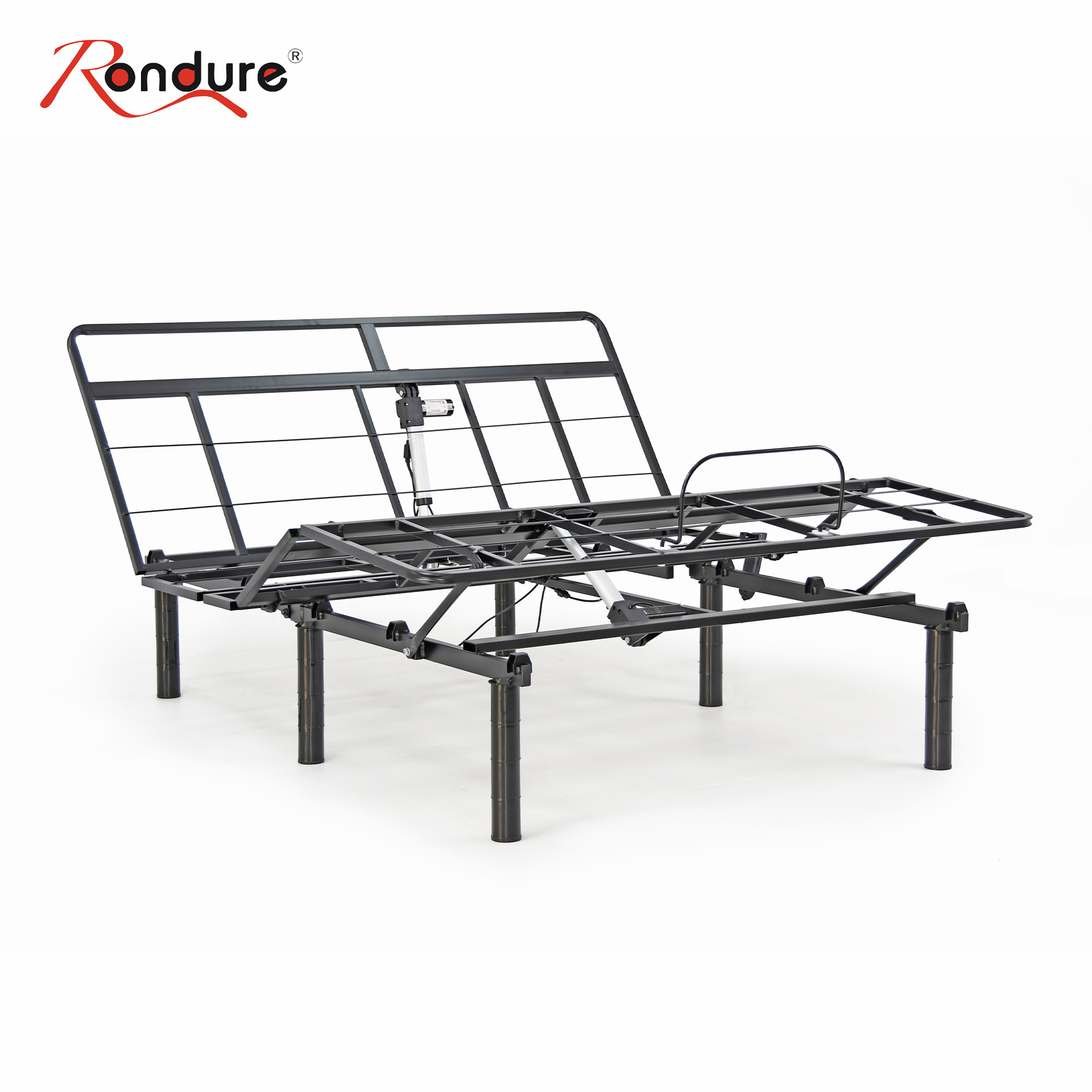 Rondure TM02 Two Motor Okin Metal electric adjustable bed frame queen size metal Mesh double motor adjustable frame