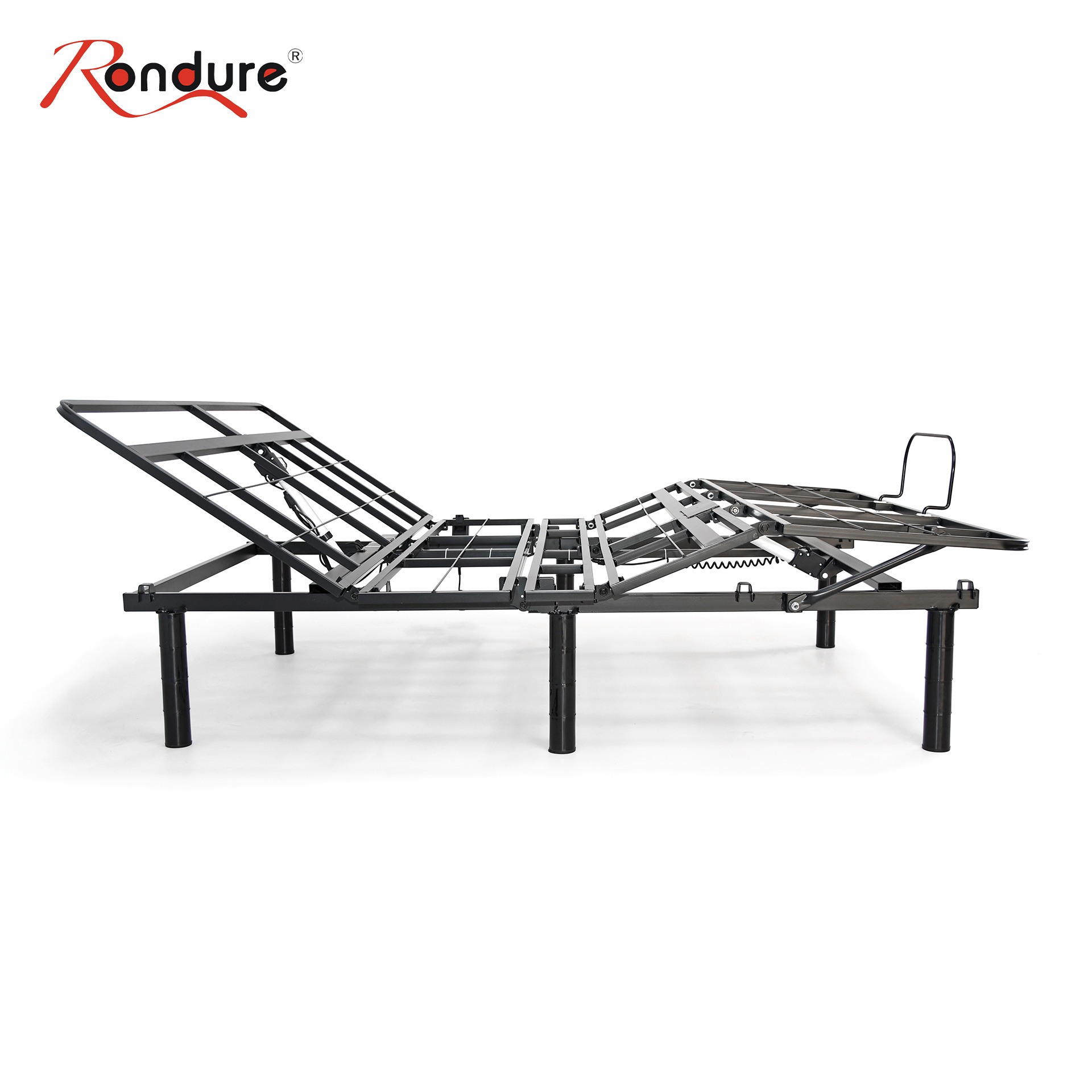 Rondure TM02 Two Motor Okin Metal electric adjustable bed frame queen size metal Mesh double motor adjustable frame