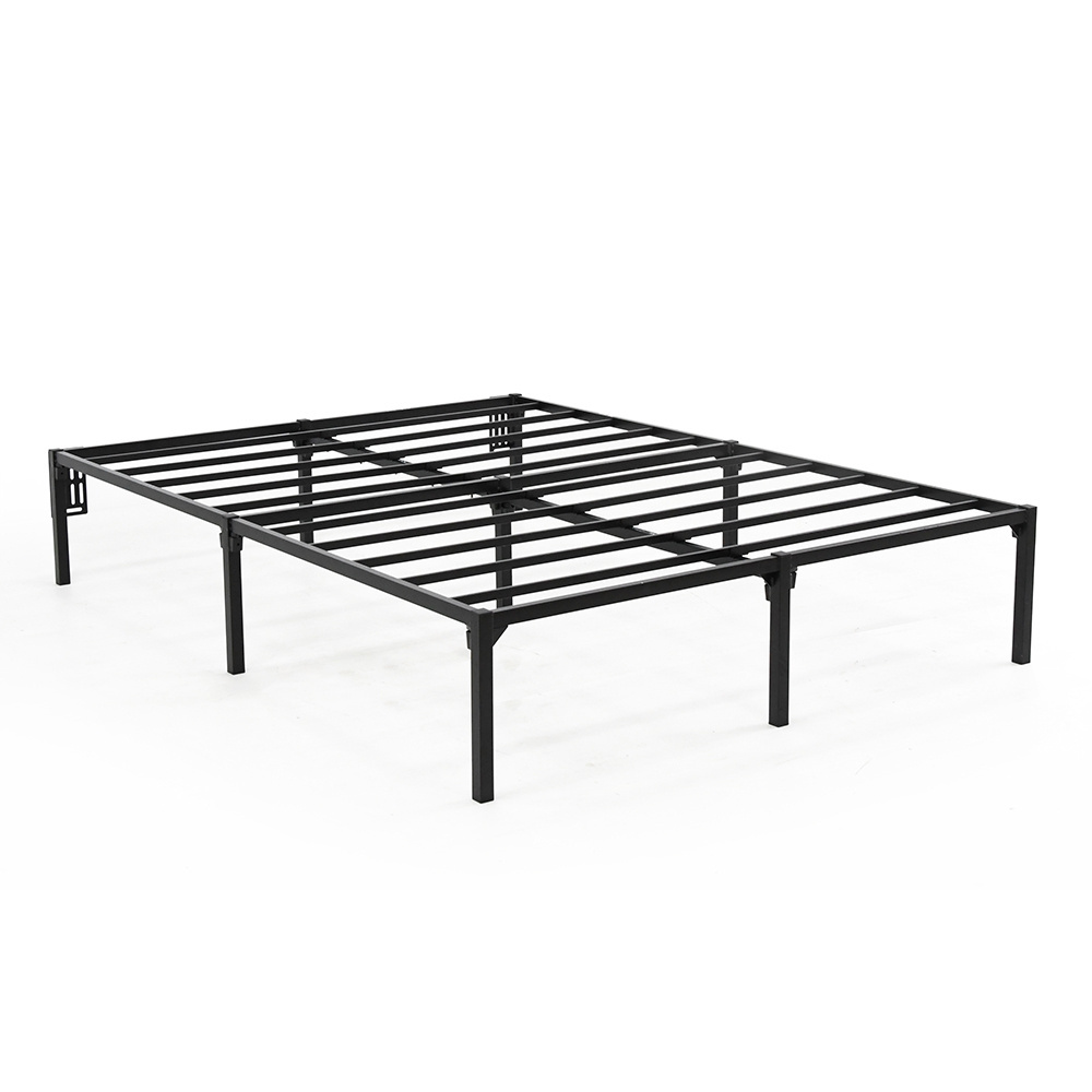 Rondure GB01 Modern Ghost Bed All in One Metal Bed Base Comfortable Black metal bed Foundation