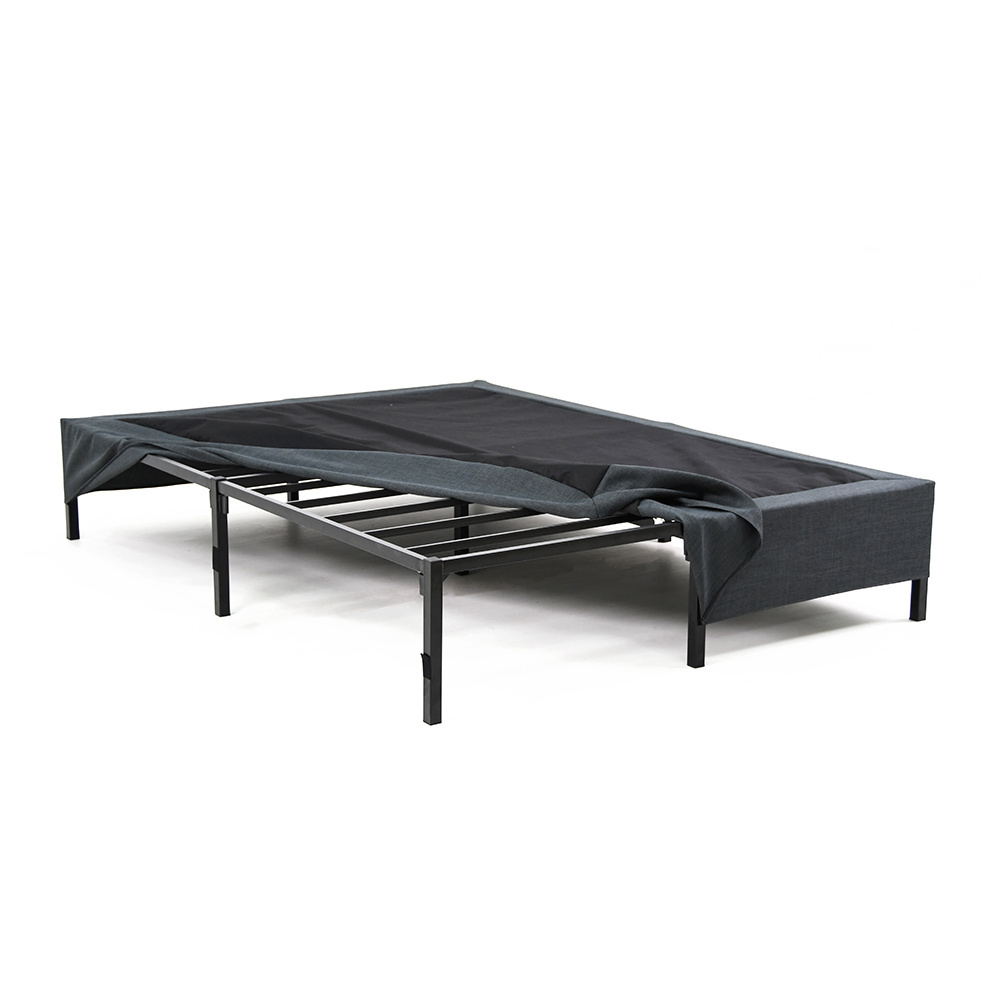 Rondure GB01 Modern Ghost Bed All in One Metal Bed Base Comfortable Black metal bed Foundation