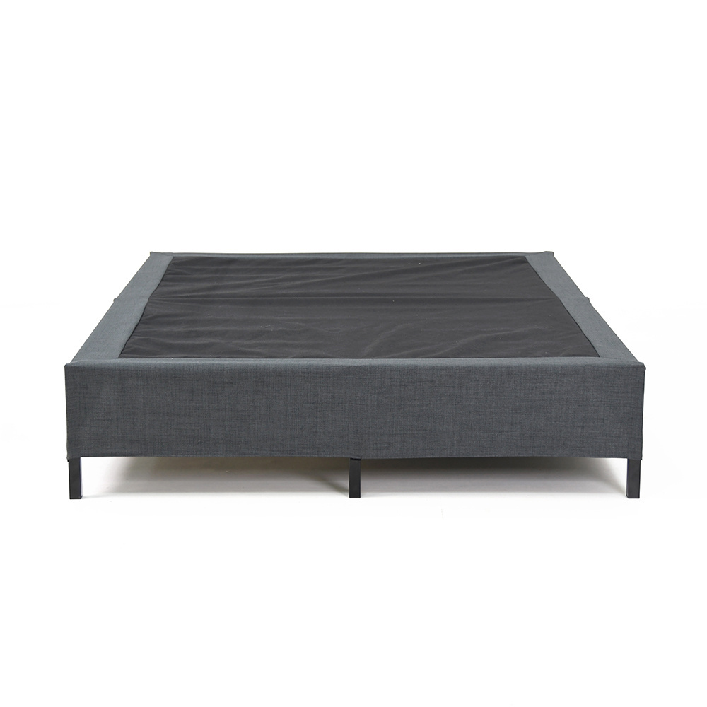 Rondure GB01 Modern Ghost Bed All in One Metal Bed Base Comfortable Black metal bed Foundation