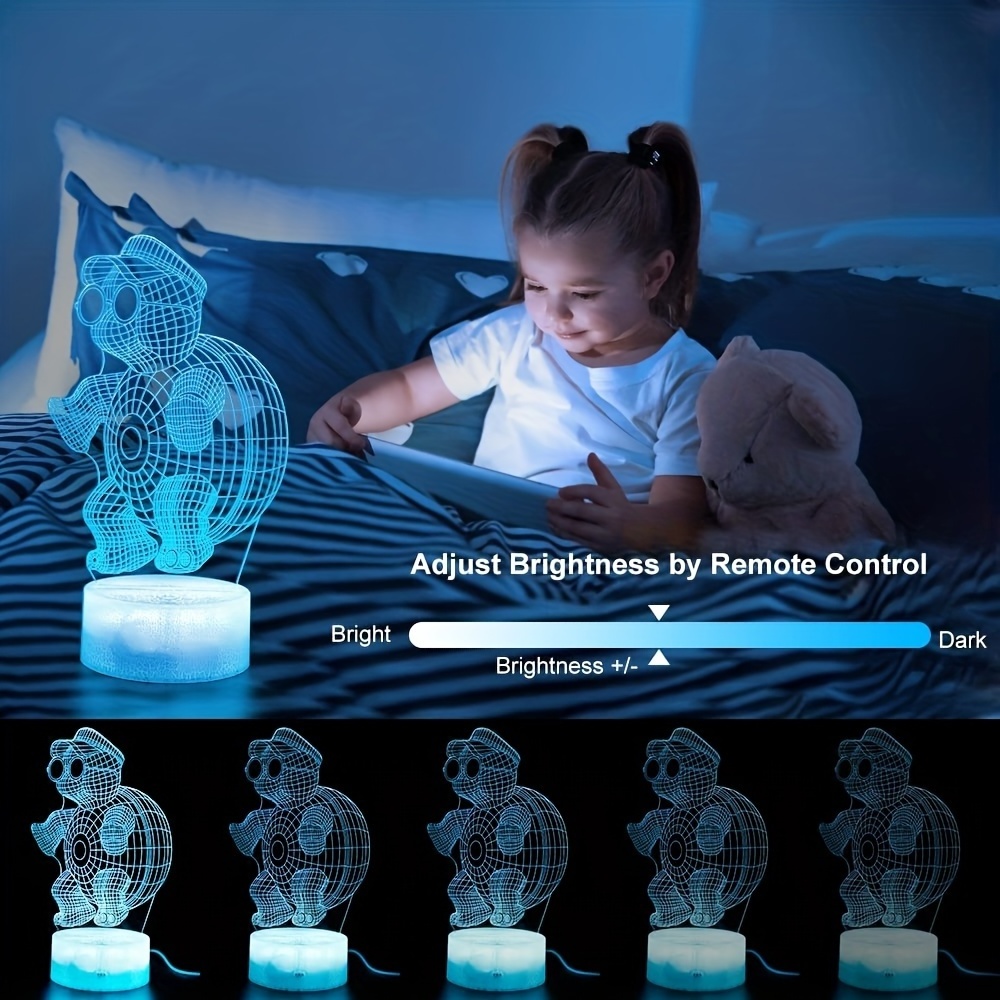 new product wholesale price cute led acrylic night light plug in display base with crystal cube