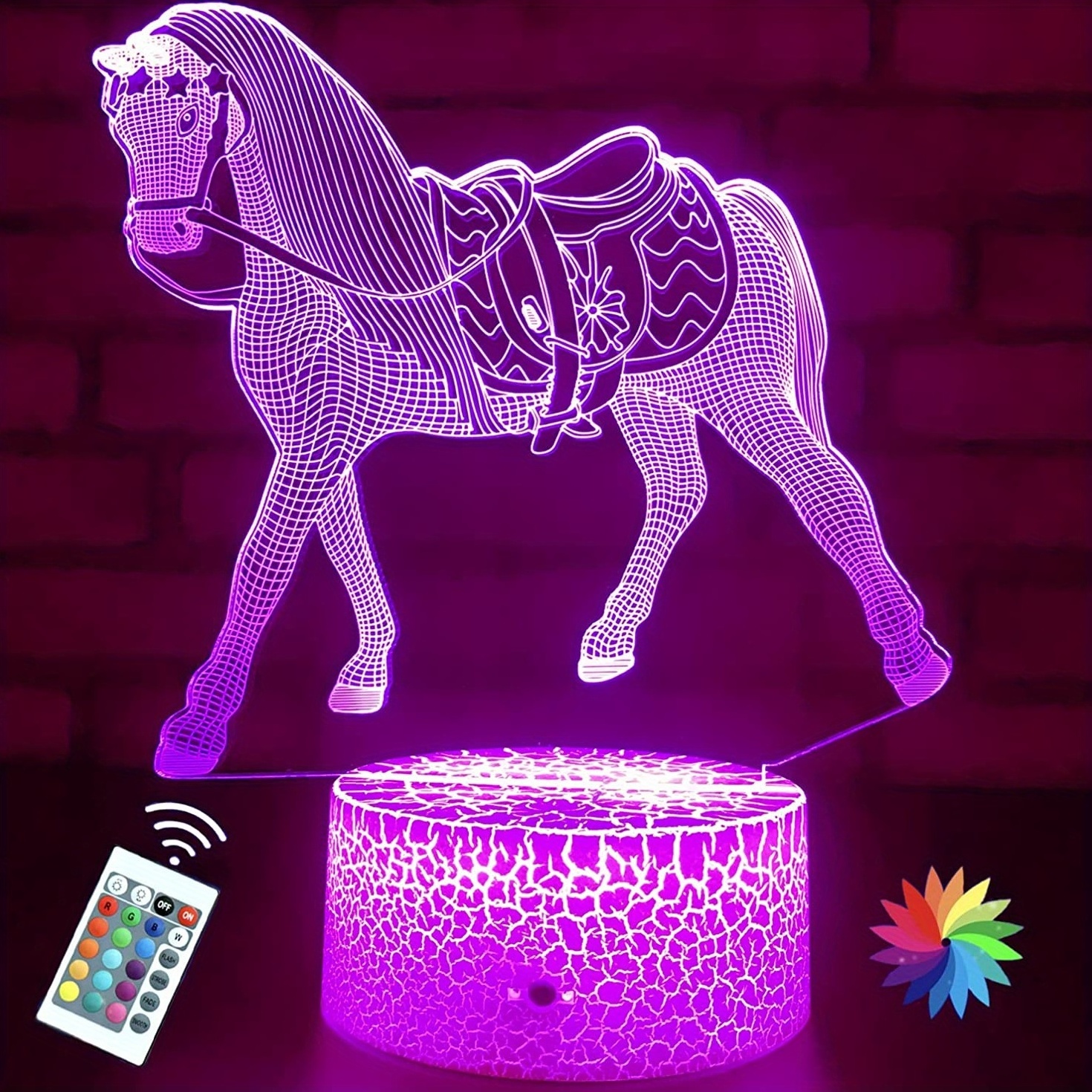 new product wholesale price cute led acrylic night light plug in display base with crystal cube