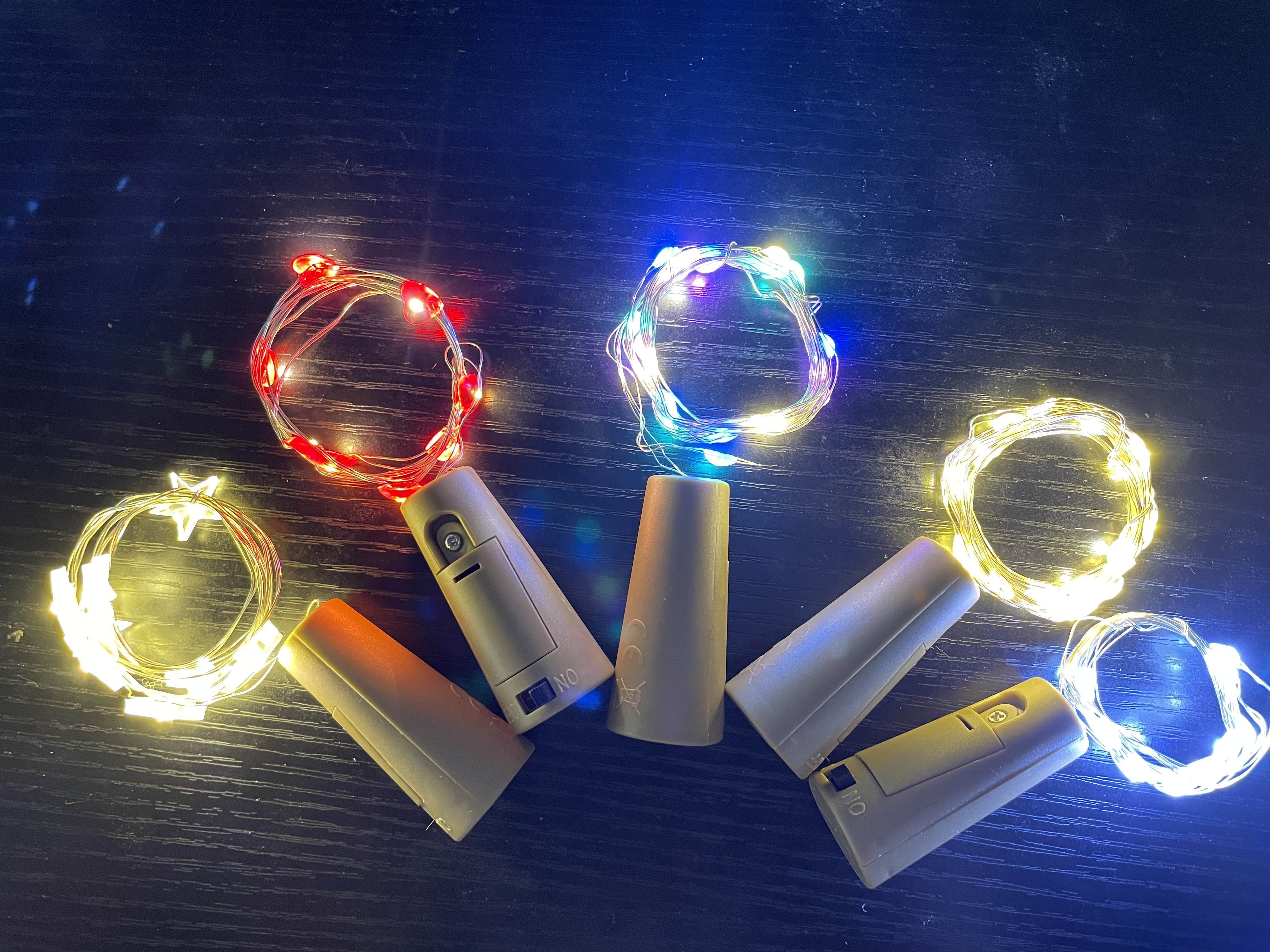 Support Customized Rgb Nightclub Alcohol Drink Bottle Fairy String Flash Lights With Cork