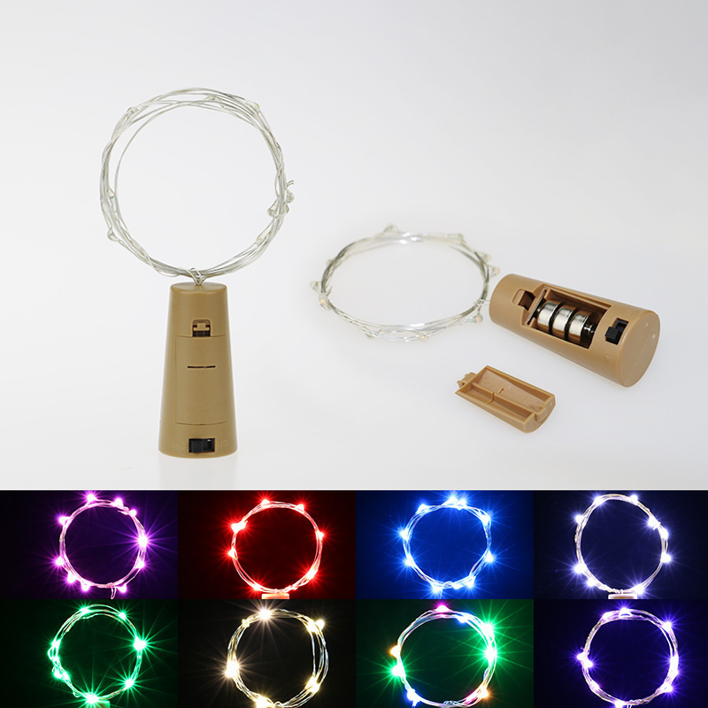 Support Customized Rgb Nightclub Alcohol Drink Bottle Fairy String Flash Lights With Cork