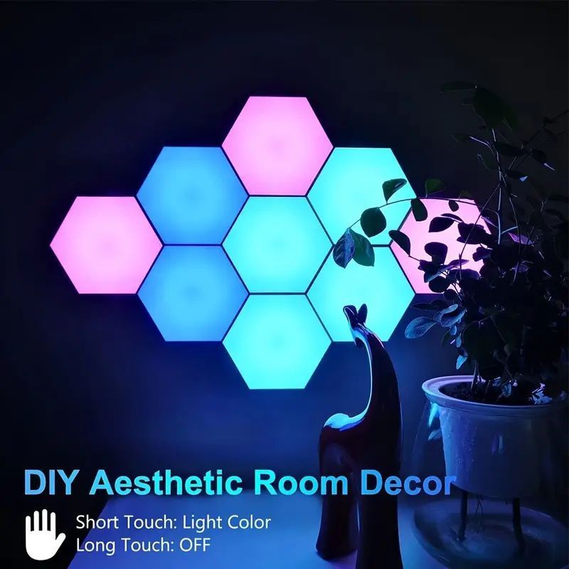 new style smart rgb hexagonal light types hexagon shape honeycomb led modular lights touch