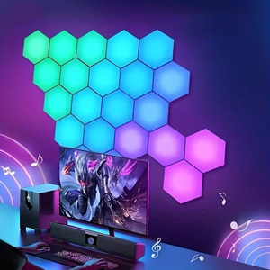 new style smart rgb hexagonal light types hexagon shape honeycomb led modular lights touch