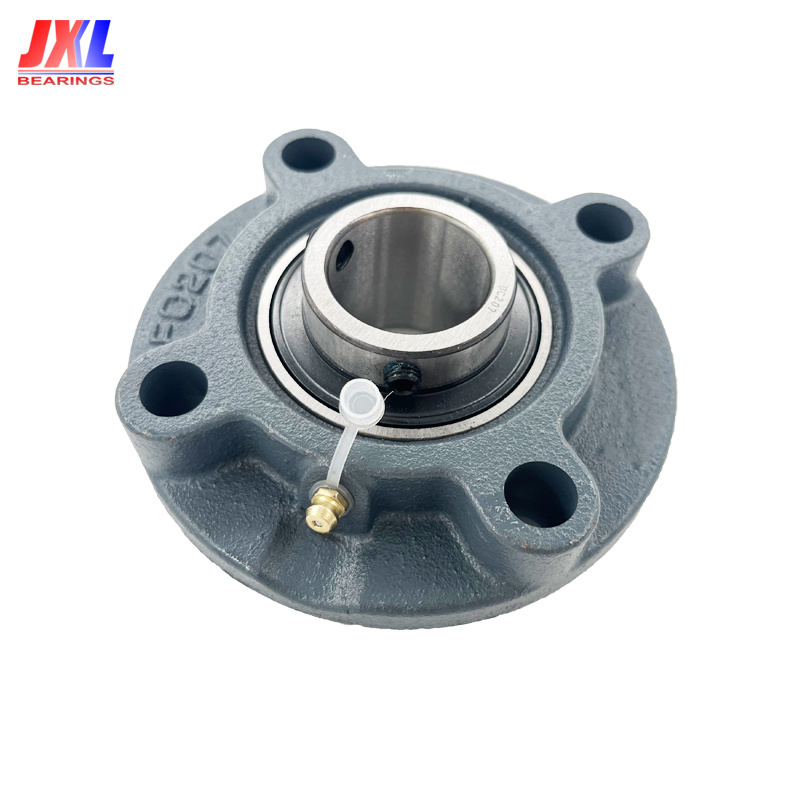 JXL UCFC205H Medium Duty 4 Bolt Cast Iron Housing Cartridge Bearing Units Flange Cartridge Pillow Block Bearing