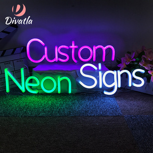 DIVATLA Dropshipping Custom Acrylic Flex Electronic Lamp Waterproof Room Birthday Party Bar Led Light Neon Sign