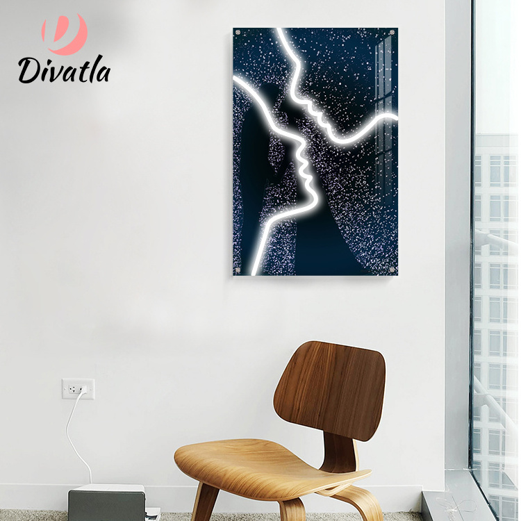 DIVATLA 2023 Trendy Wall Mounted Art Painting Drawing Indoor Flexible Rope 4W Led Neon Lighting