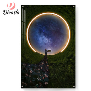 DIVATLA 2023 Trendy Wall Mounted Art Painting Drawing Indoor Flexible Rope 4W Led Neon Lighting