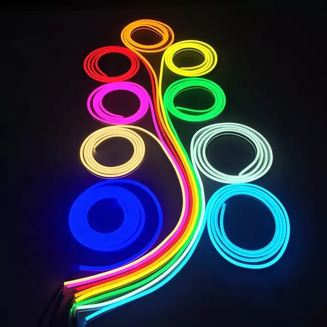 DIVATLA Waterproof Bendable Custom Neon Tube Flex Glue Free Silicone Flex Lamp Strip LED Light Strip