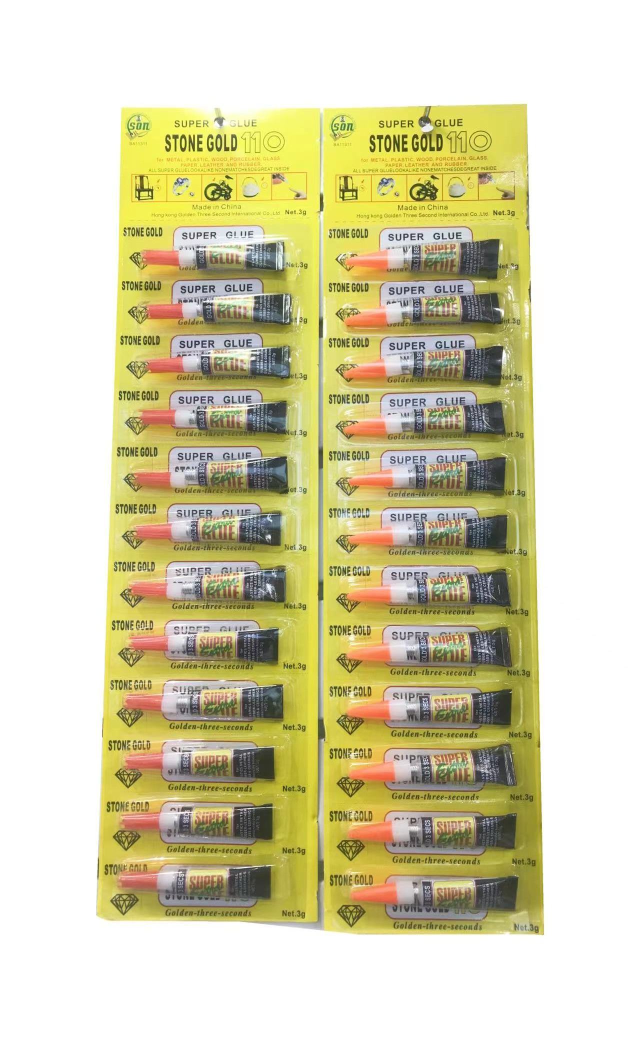 3g 12pcs Per Card Cyanoacrylate Glue Super Adhesive Instant Glue