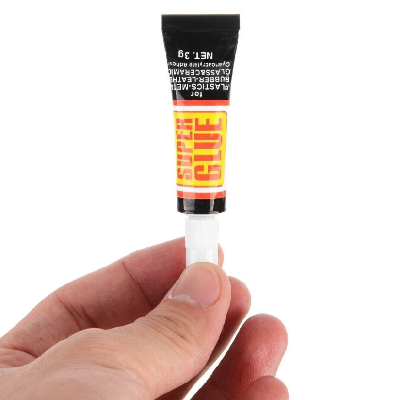 OEM Aluminum Tube Super Glue 3G Cyanoacrylate Super Glue Adhesive For Wood Plastic Ceramics Rubber Metal