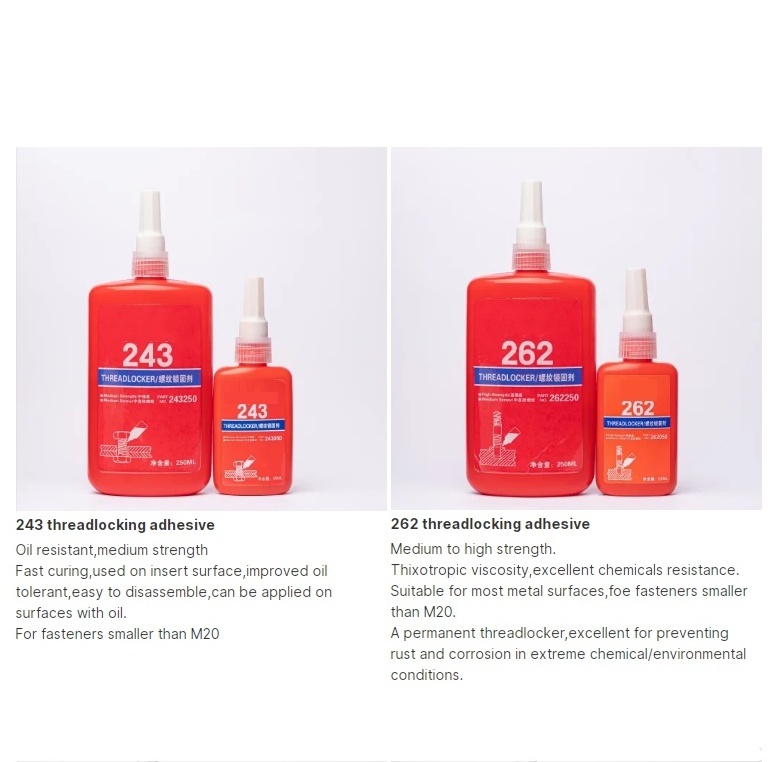 Producer of Adhesive 243 Super Glue Thread Locker 243 50ml