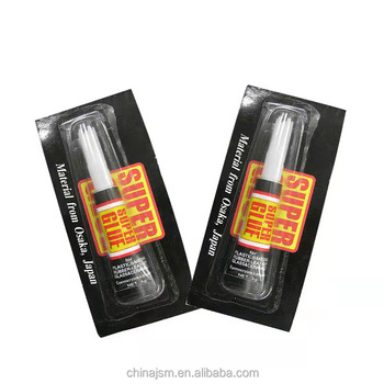 Cyanoacrylate Adhesive Super Glue for Household And Industrial Usages Super Glue Blister Card 3g 5g 6g hdpe Bottle Cyanoacrylate