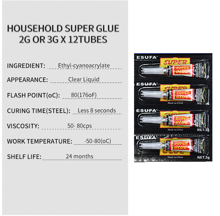 Best Super Glue 3g 110 Aluminum Tube Cyanoacrylate Adhesive