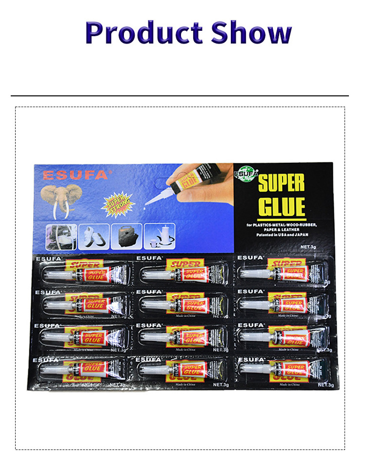 Best Super Glue 3g 110 Aluminum Tube Cyanoacrylate Adhesive