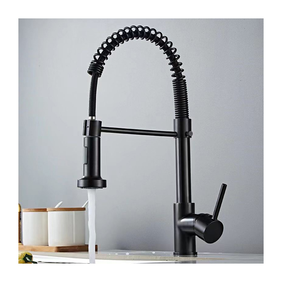 Faucet Set Water tap Kitchen Faucet with Pull Down Sprayer Commercial Spring Kitchen Sink Faucet Pull Out Sprayer