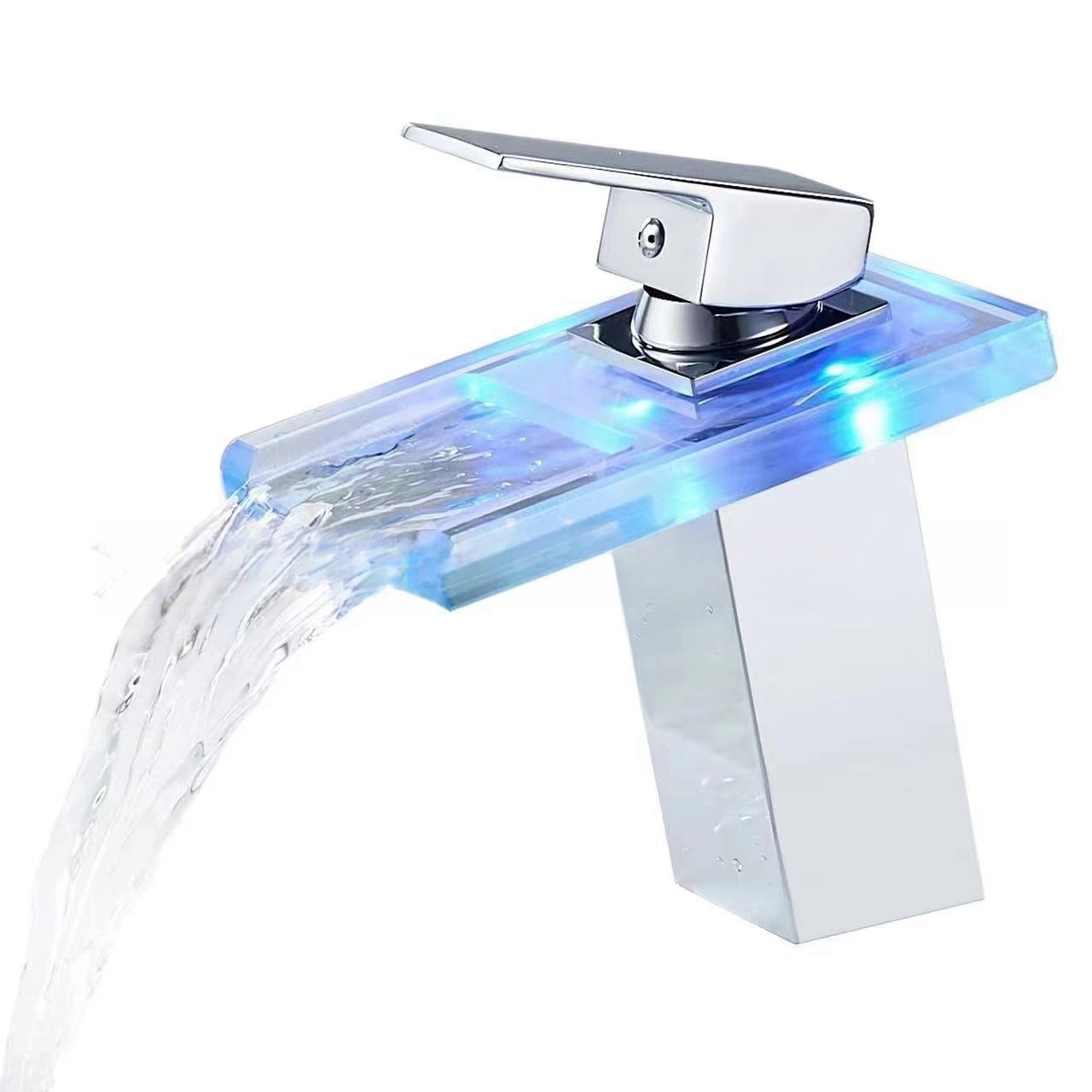 Libert sanitary ware hot selling China supplier good quality cheap price brass LED light basin faucet