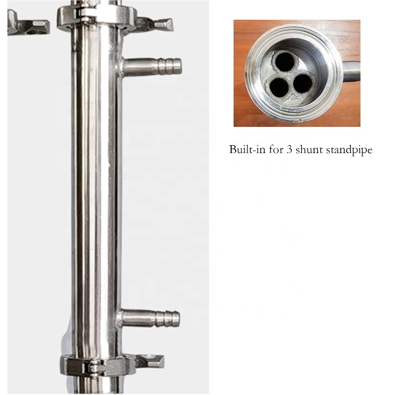 25L plug-in alcohol distiller stainless steel distilled water machine Glass column and copper core distillation tower still