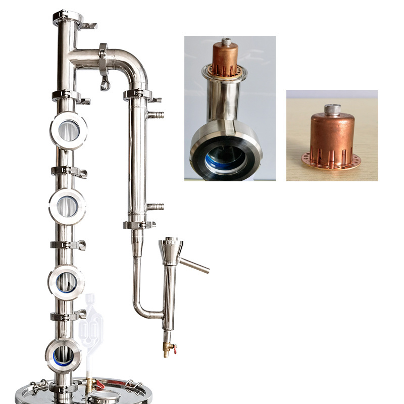 6L12L20L33L50L70L98L Wine degree viewer Household Alcohol distiller The gin basket 4 layer copper core distillation tower