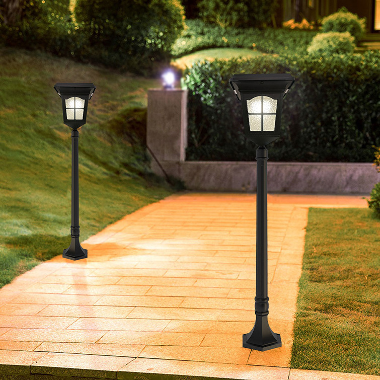 Goldsuno Retro European Style Solar Lights 3000K 4000K 6000K CCT Switchable Solar Lawn Lights