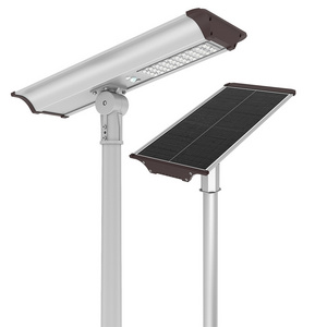 Patent Design 30W 50W 70W Integrate Aluminum Solar Street Light With Remote Control PIR Motion Sensor