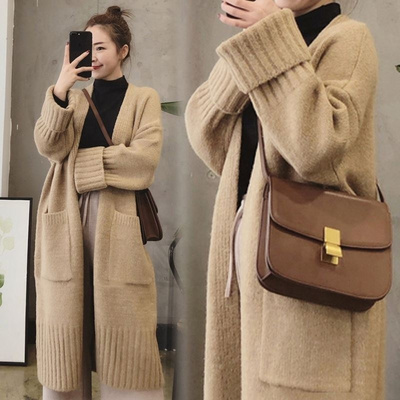 Sweaters Knit Knitted For Womens Ladies Cardigan Cashmere Latest New Arrival Loose Women Plus Size Open Front Long Sweater Coat