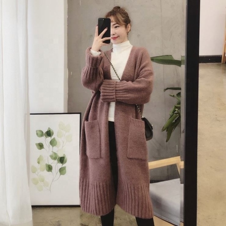 Sweaters Knit Knitted For Womens Ladies Cardigan Cashmere Latest New Arrival Loose Women Plus Size Open Front Long Sweater Coat