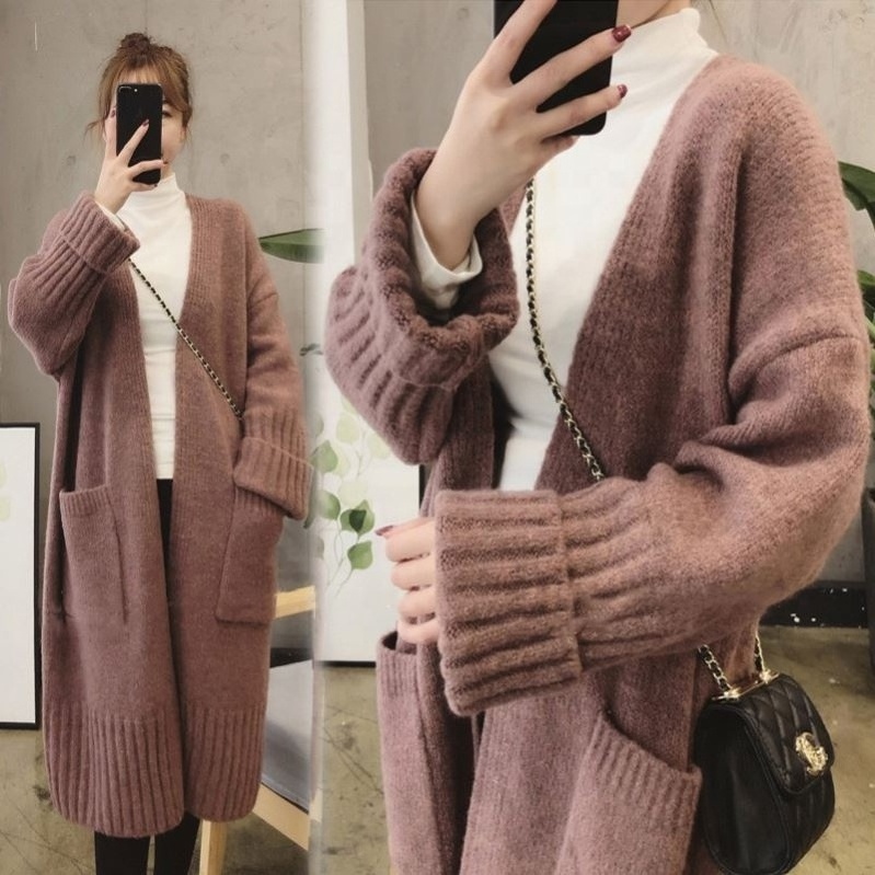 Sweaters Knit Knitted For Womens Ladies Cardigan Cashmere Latest New Arrival Loose Women Plus Size Open Front Long Sweater Coat