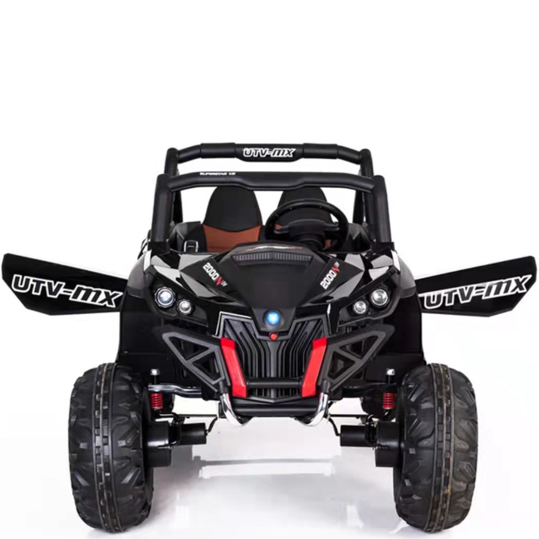 popular UTV series 12v four wheel electric kids car two seat ride on car on playground with battery power