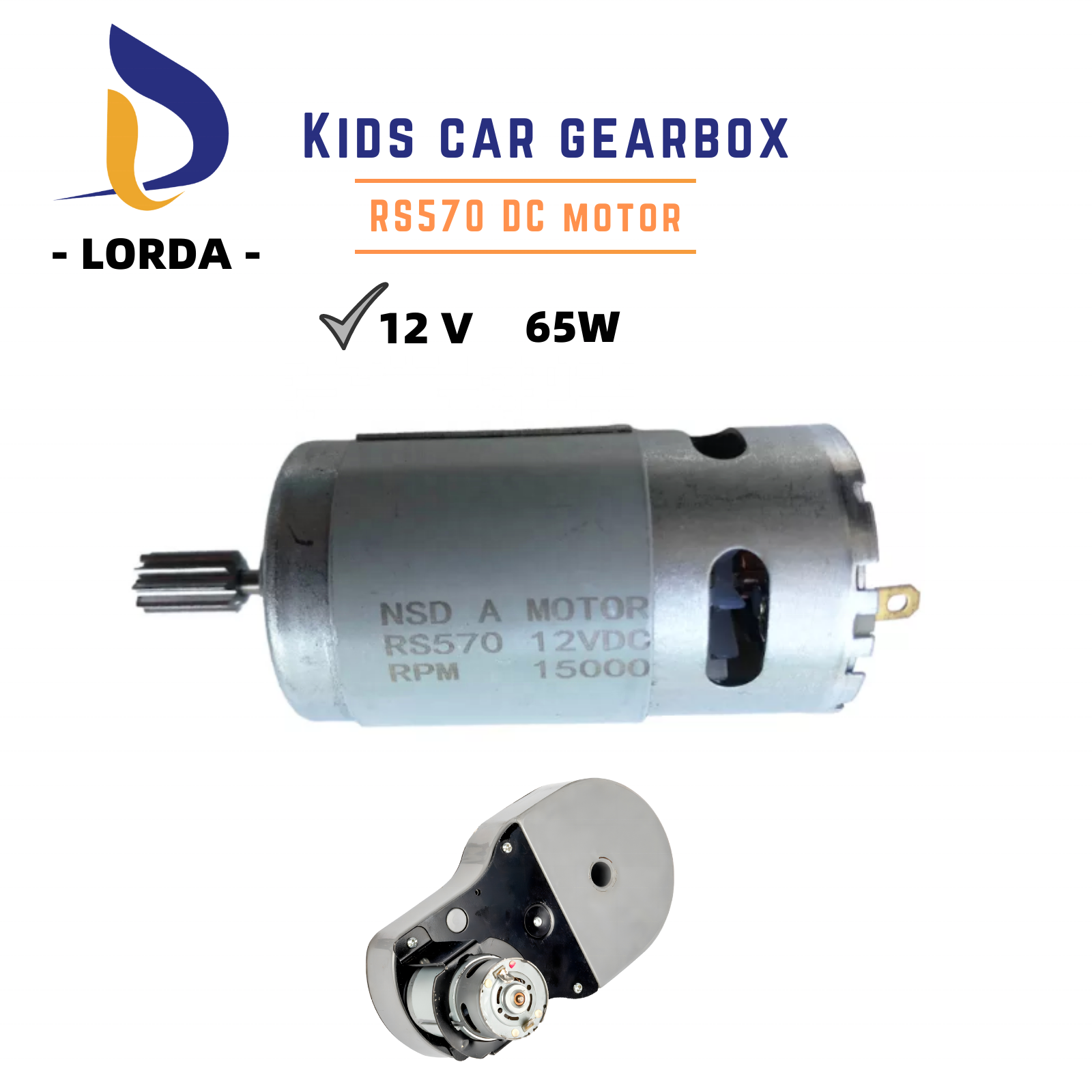 Lorda 6V 12V 25V RS570 DC motor  kids car power wheel ride on cars kids ride on car parts