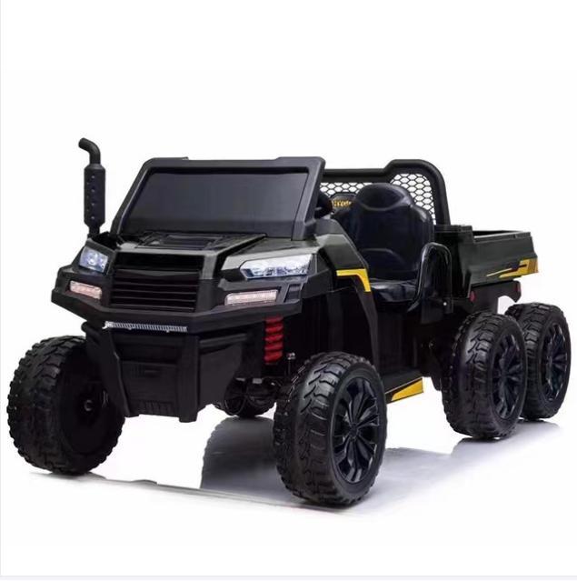 big kids electric tractor 12v  24v battery power six wheel ride on car for children to drive