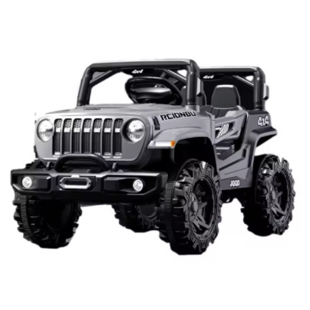 Lorda Jeep toy vehicle with colorful flashing lights for children riding in an EV off-road vehicle