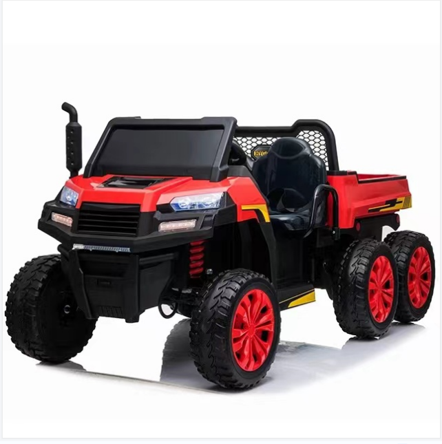 big kids electric tractor 12v  24v battery power six wheel ride on car for children to drive