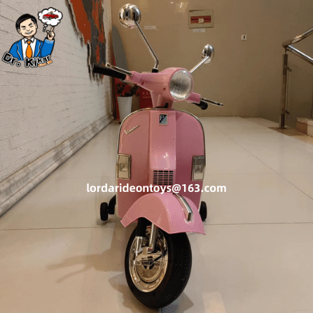 2022 cheap price mini Vespa licensed kids electric motorcycle baby ride on toys car