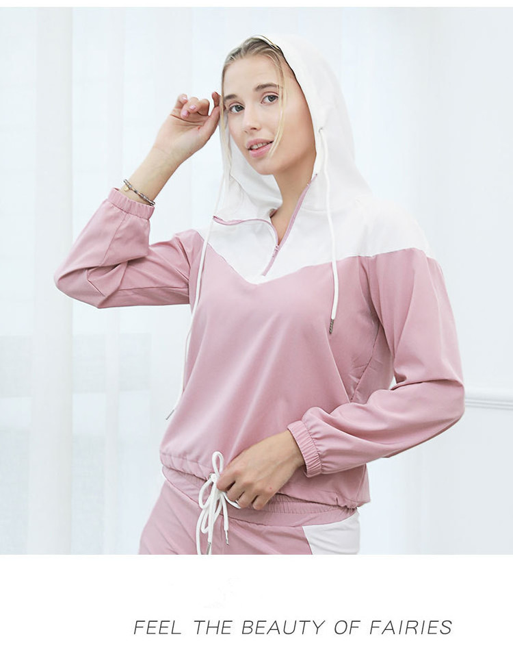 Oversized fitness training suit Five Piece Pink jogging suit ropa deportiva mujer tendencia 2022 wholesale sweat suits for women