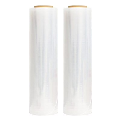 18 Mic Lldpe Wrapping Pallet Transparent Stretch Hood Film Packaging Shrink Film Wrap Roll Hand Clear Stretch FilmPopular