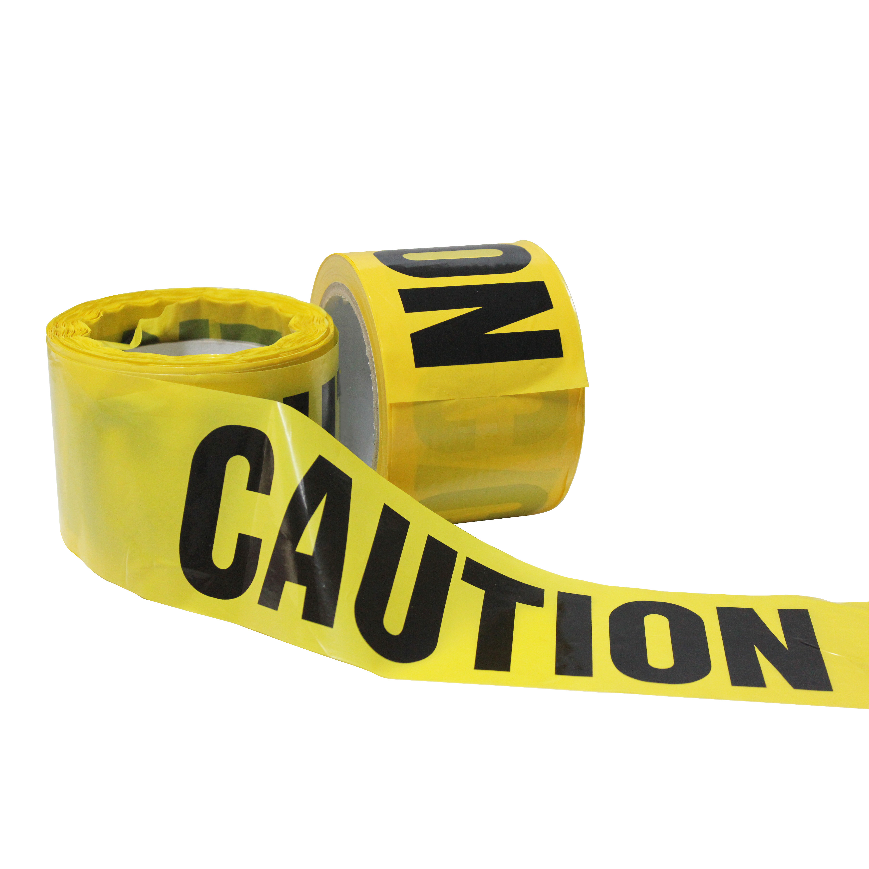 No Adhesion PE Detectable Yellow and Black Cordon off Caution Tape