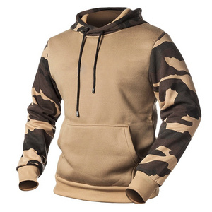 Private Label Logo Camouflage Color Hoodie Men Autumn and Winter Hoodie Loose Large Size Wholesale Top