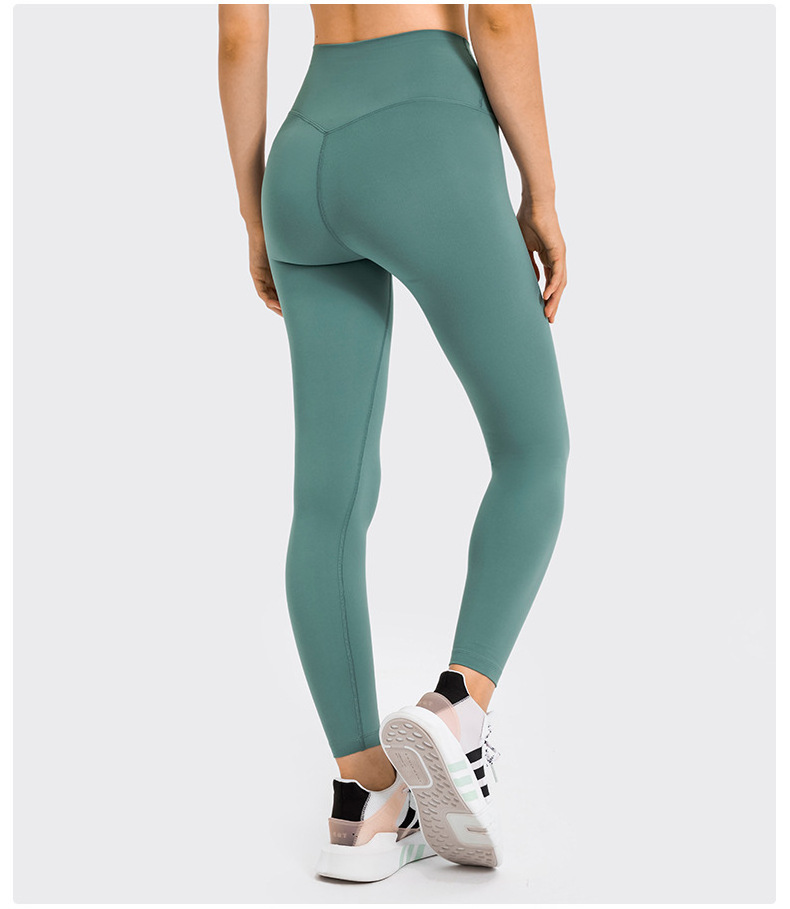 Aoyema High Quality 80 Nylon 20 Spandex LULU High Waisted Butt Lift Fitness Gym Clothes Yoga Women Leggings