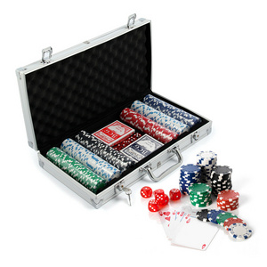 Premium 300 poker chip set aluminum chip case