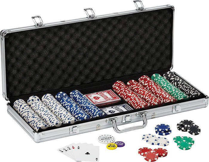 Aluminium poker chip empty case for adult