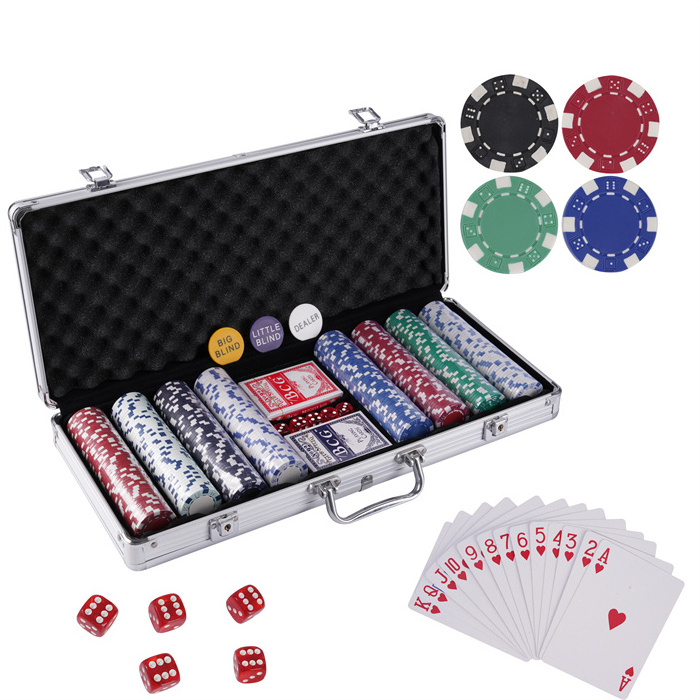 OEM Storage Box For 400 500 Chips poker chip case empty aluminum poker chip case