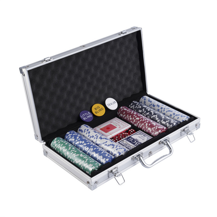 Wholesale Promotion 11.5g poker chips 300 poker chips set with poker aluminum case