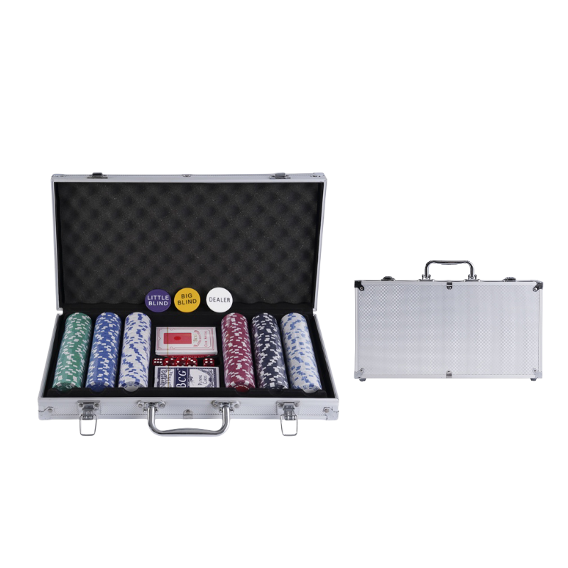 Wholesale Promotion 11.5g poker chips 300 poker chips set with poker aluminum case